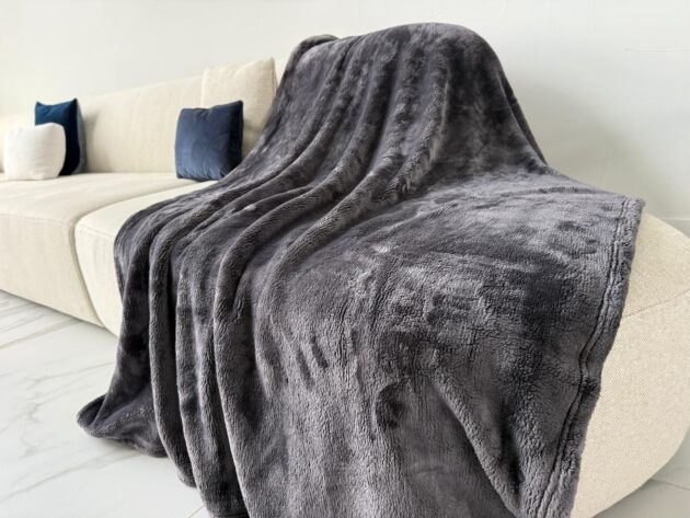 Stanzadeals Ultra-Soft Plush Blanket – Gray, 50x60 inches