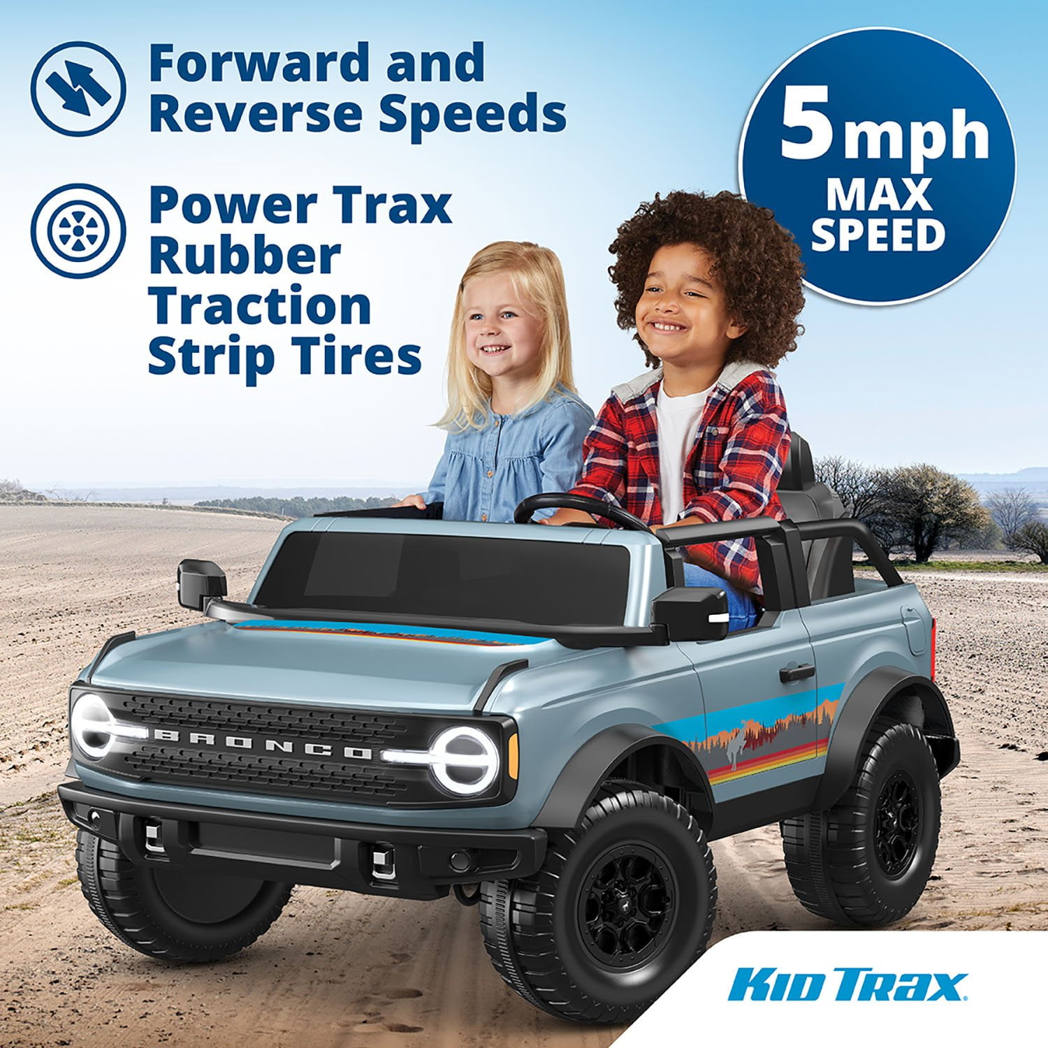 Kid Trax Ford Bronco 24V Two Seater Powered Ride-On - Image 6