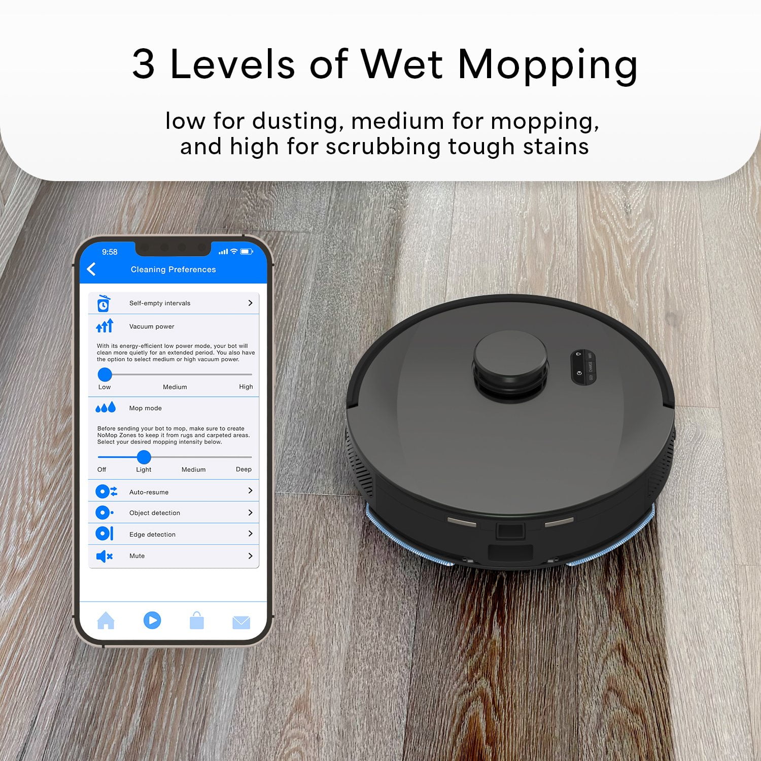 bObsweep UltraVision Self-Emptying Robot Vacuum and Mop with 180-Day Dock - Image 10