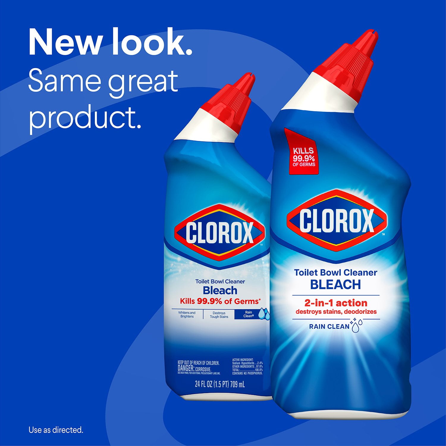 Clorox Toilet Bowl Cleaner with Bleach, Rain Clean, 6pk., 144 fl. oz. - Image 6