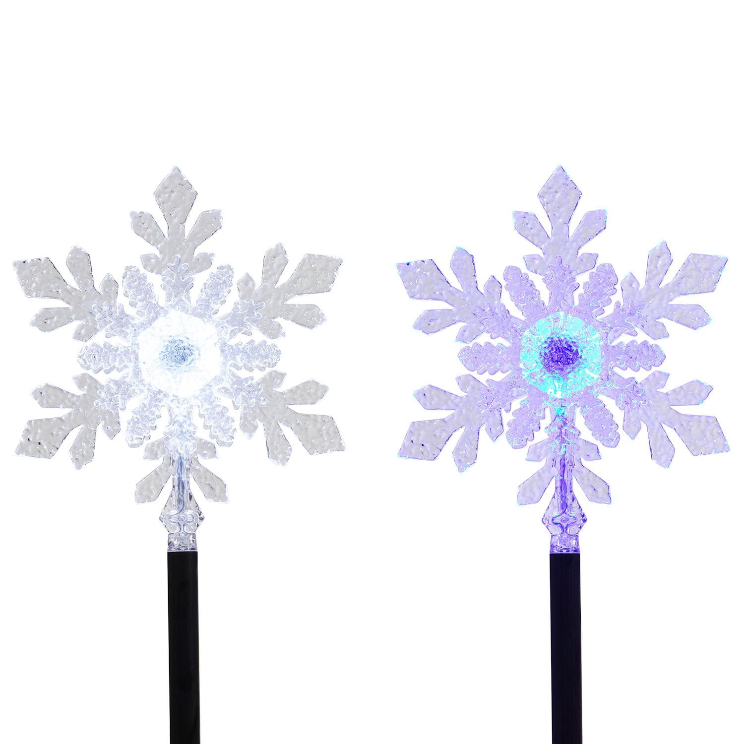 Member's Mark 5ct Snowflake Pathway LED Lights, 9' Lighted Length - Image 3
