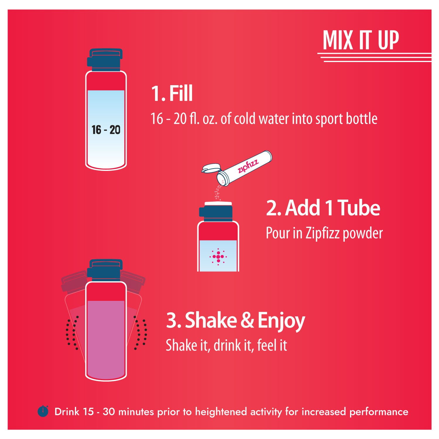 Zipfizz Energy Multi-Vitamin Hydration Drink Mix, Fruit Punch, 20 ct. - Image 5