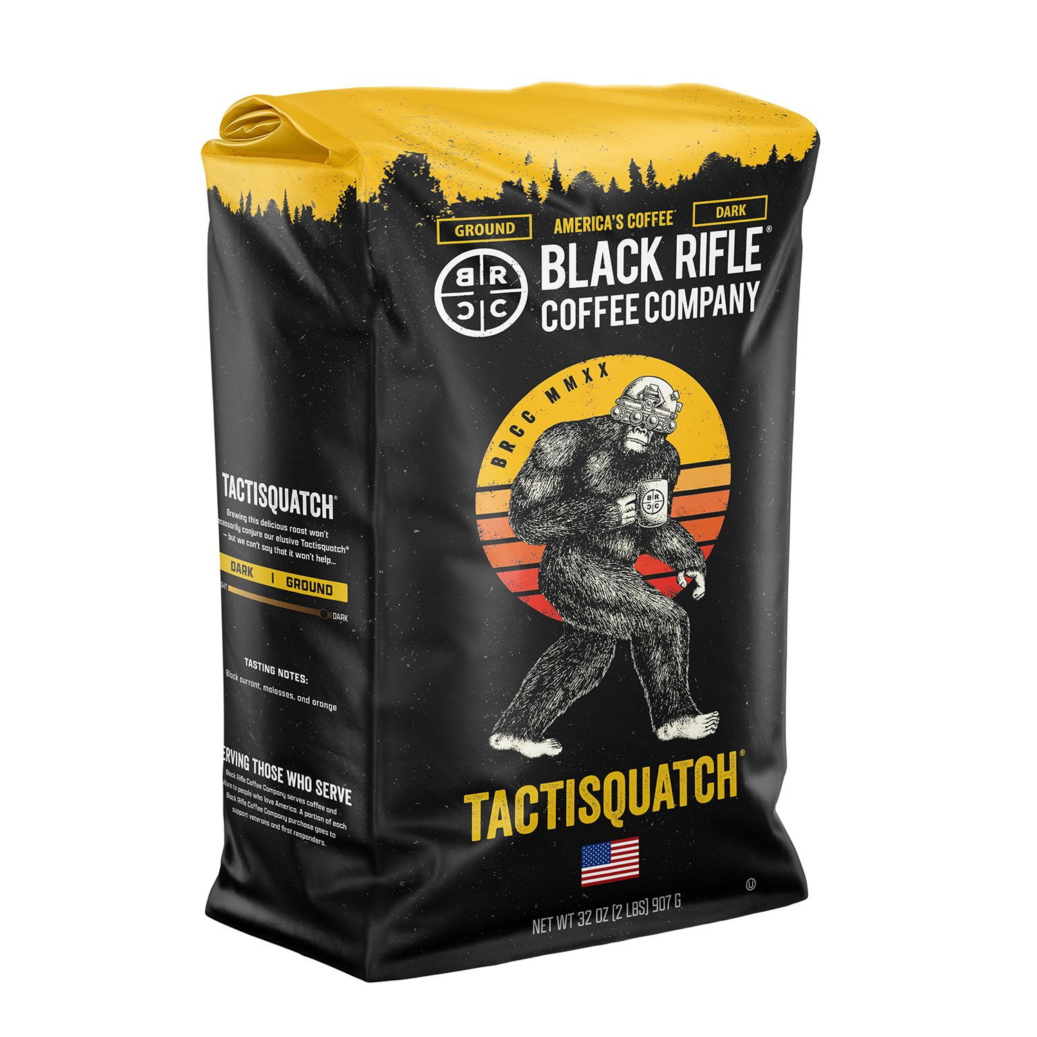 Black Rifle Coffee Tactisquatch Dark Roast Ground Coffee, 32 oz. - Image 3