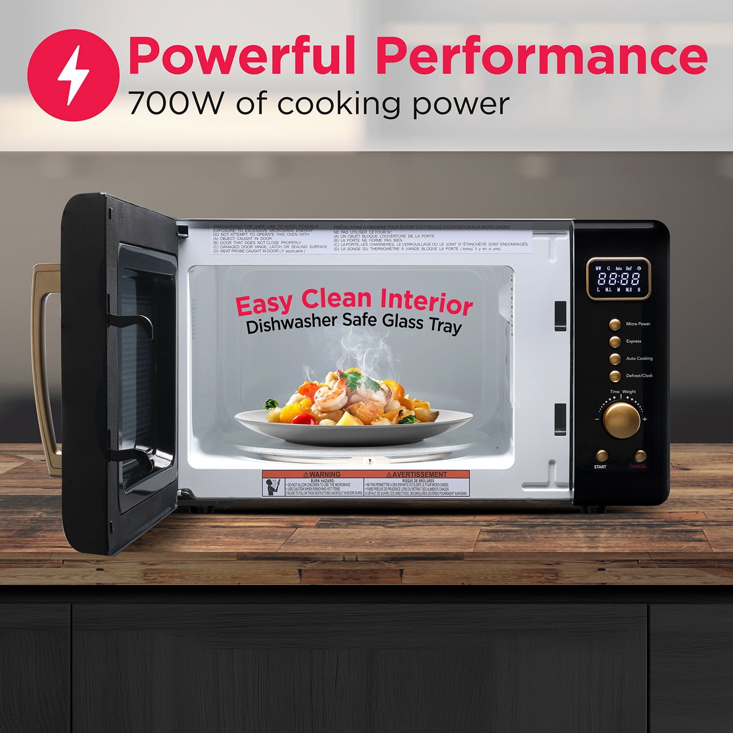 Frigidaire 0.7 Cu. Ft. Retro Countertop Microwave Oven - Image 7