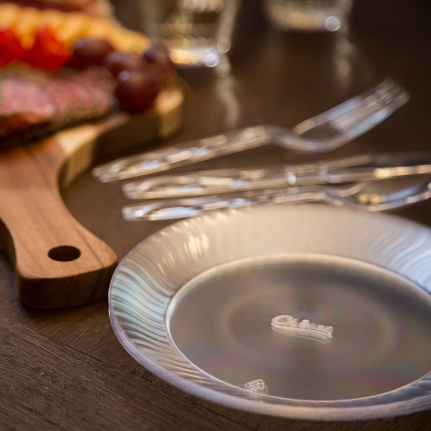 Chinet Crystal Clear Plastic Dessert Plate, 7" 150 ct. - Image 9