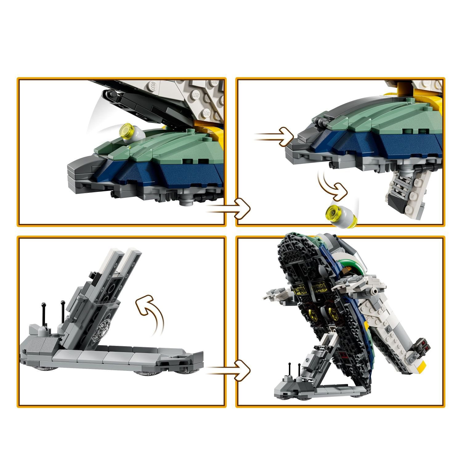 LEGO Star Wars: Attack of the Clones Jango Fett’s Starship Building Set, 707 pc. - Image 3