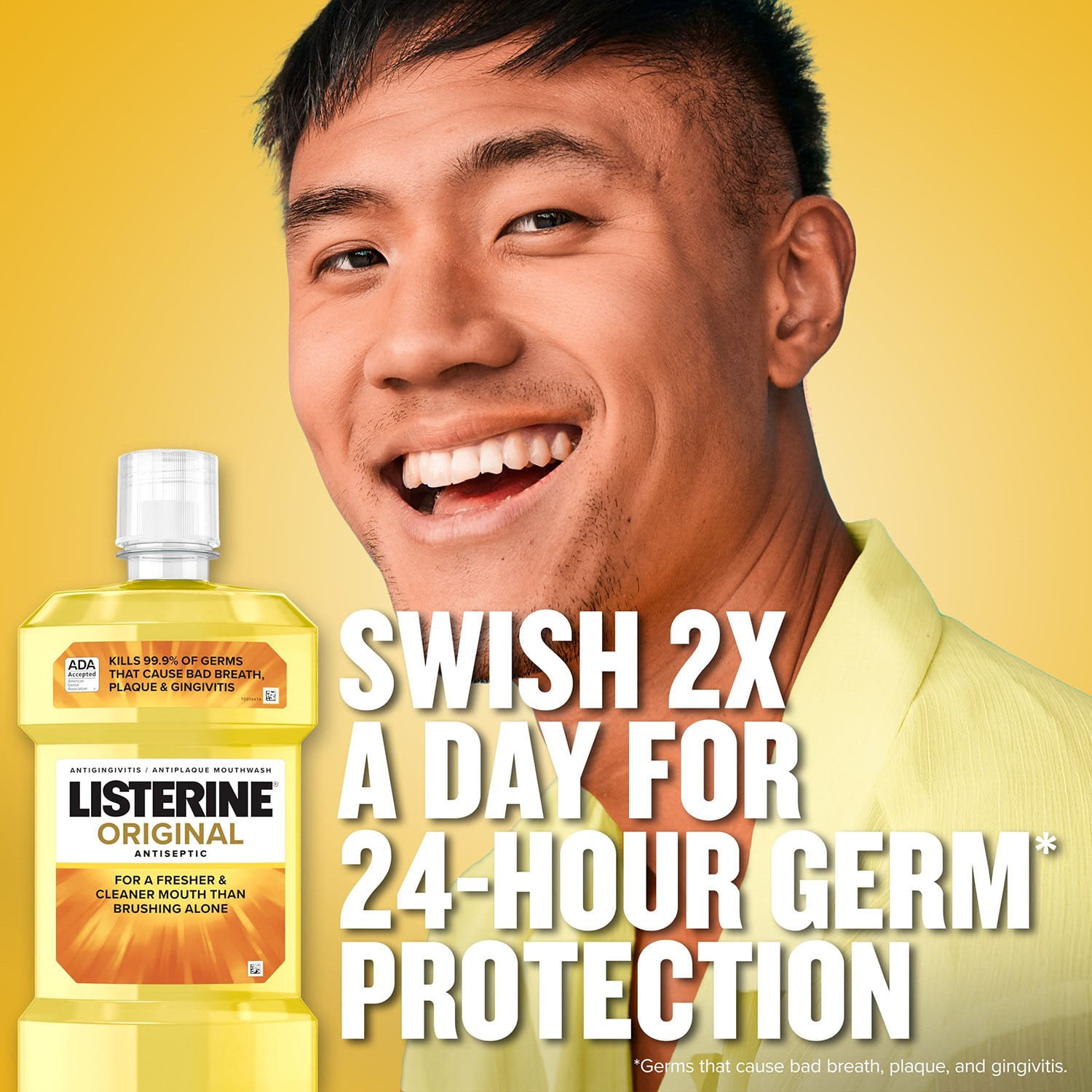 Listerine Antiseptic Original Mouthwash, 50.7 fl. oz., 2 pk. - Image 4