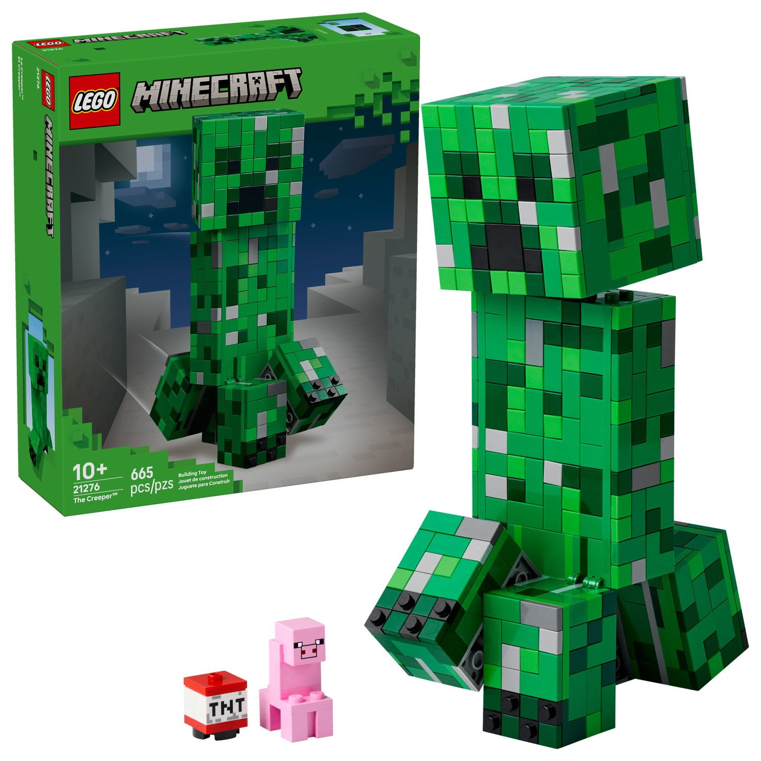 LEGO Minecraft The Creeper Gaming Kids Building Toy, 665 pc.