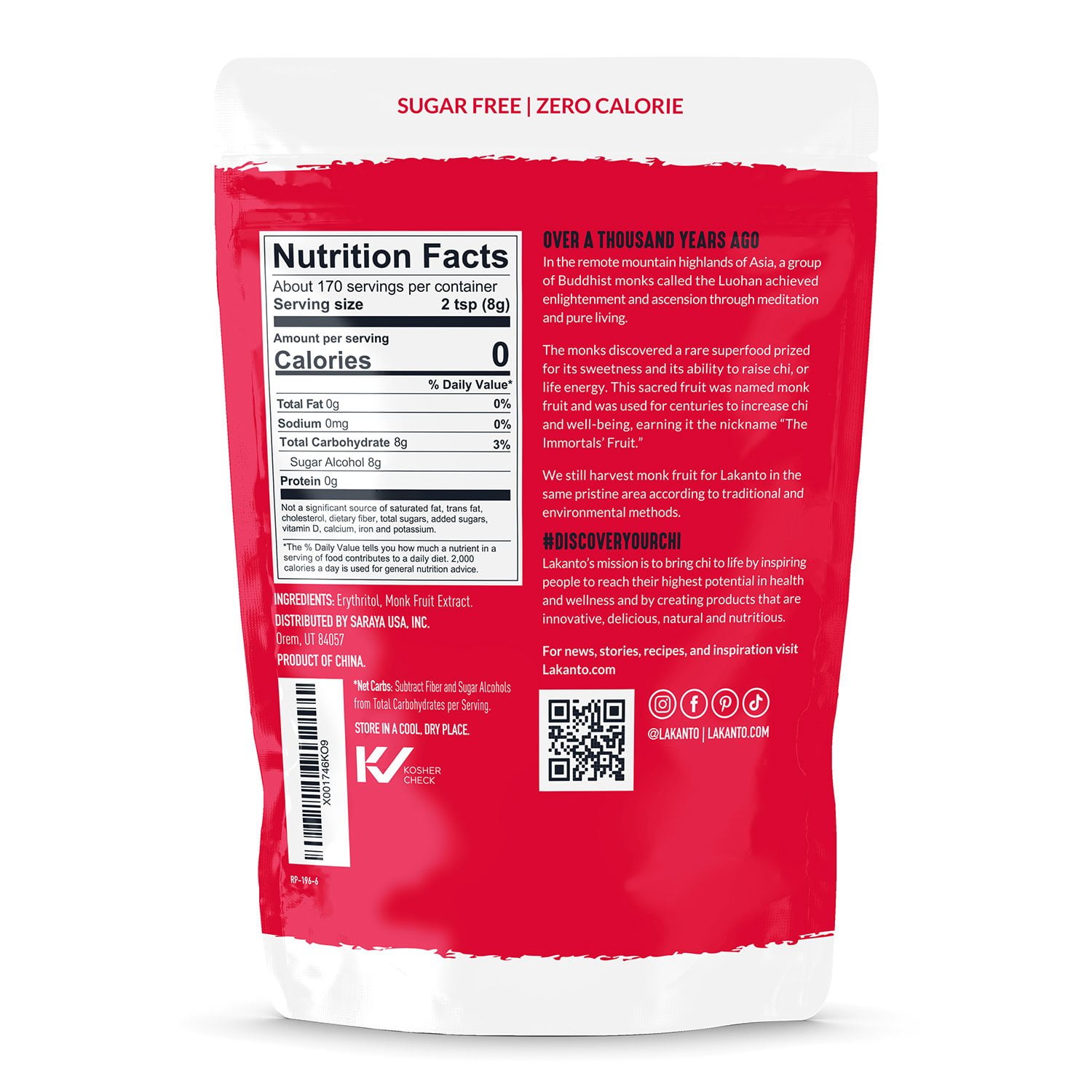 Lakanto Monk Fruit Sweetener, 3 lbs. - Image 3