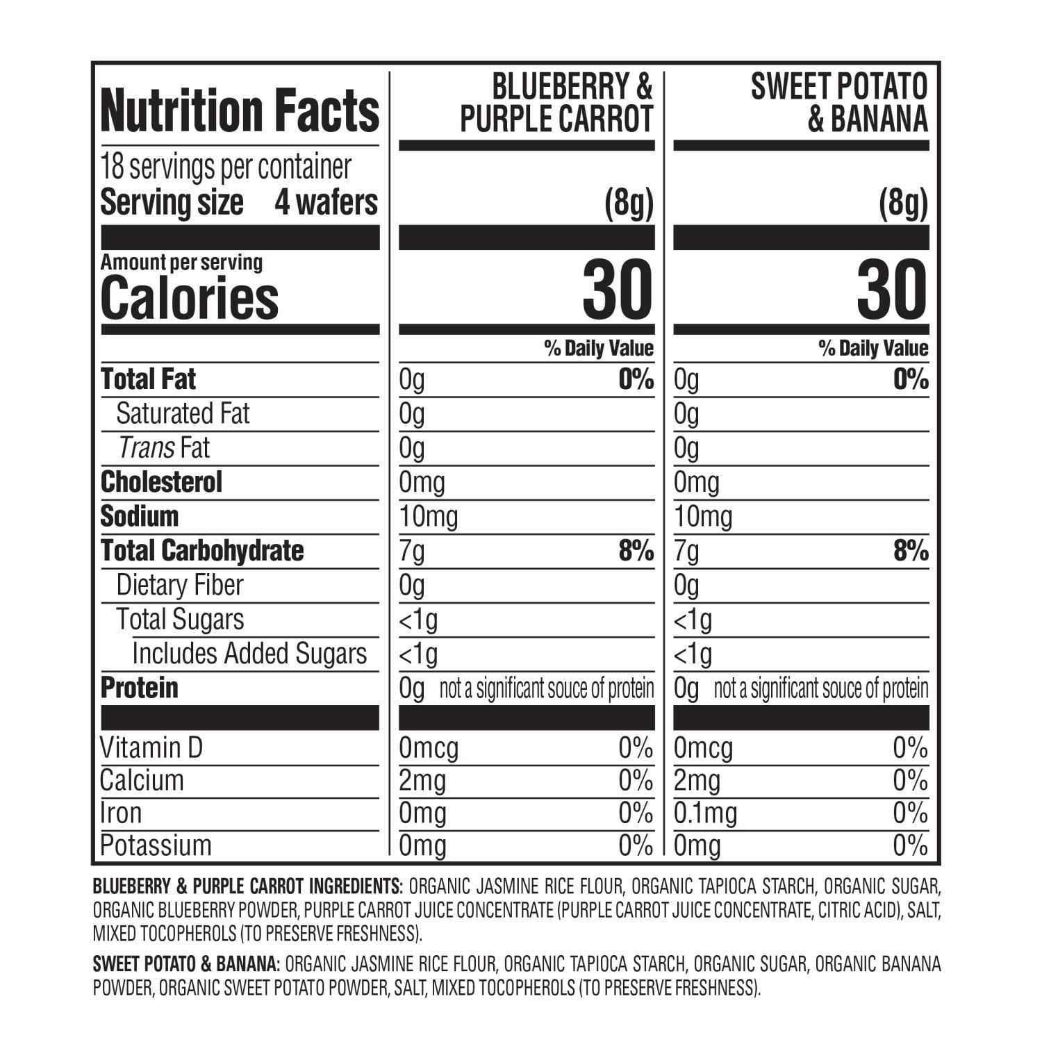 HappyBABY Organics Teething Wafers, Variety Pack, 36 ct. - Image 2