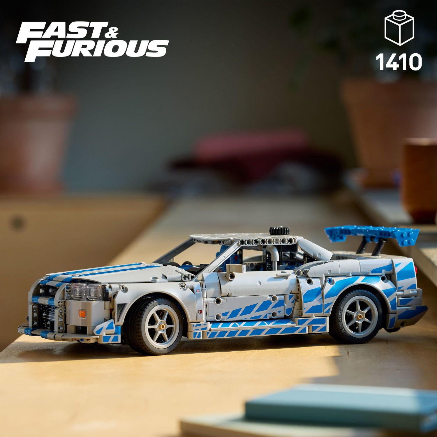 LEGO Technic 2 Fast 2 Furious Nissan Skyline GT-R (R34) Car Building Set, 1410 pc. - Image 2