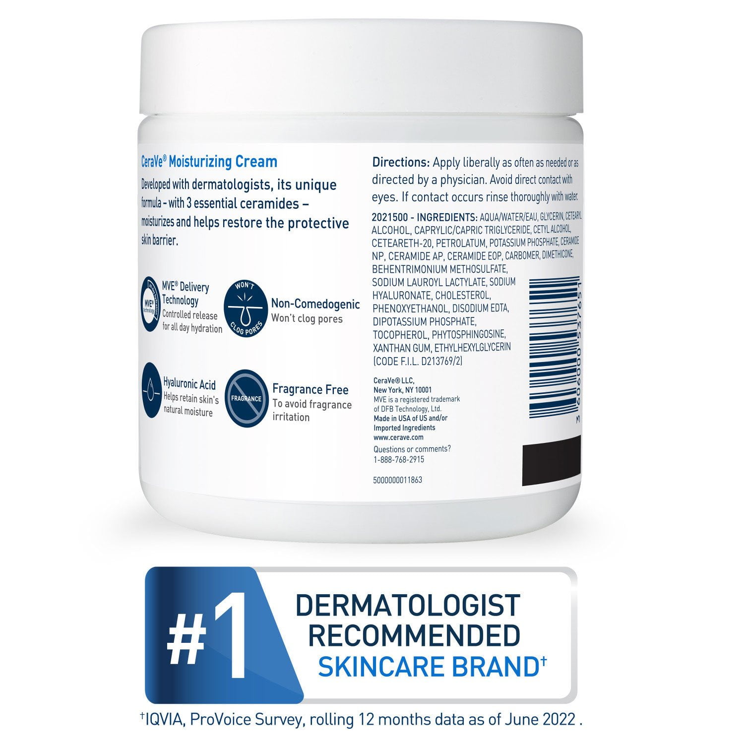 CeraVe Daily Moisturizing Cream with Pump, 19 oz. - Image 8