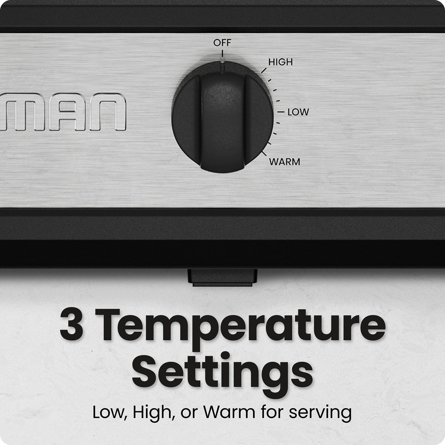 Chefman Stainless Steel Triple Slow Cooker & Buffet Server - Image 3