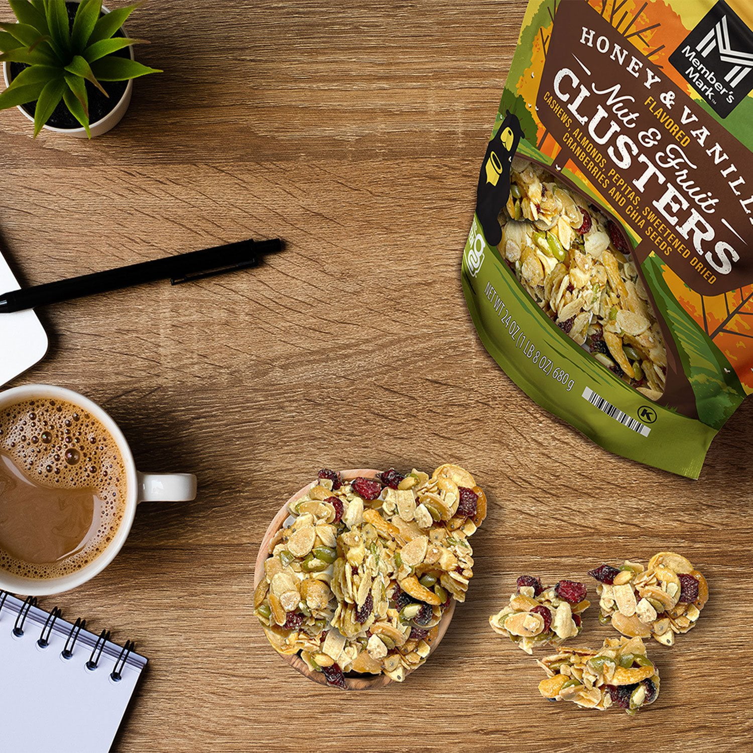 Member's Mark Honey Vanilla Nut and Fruit Clusters, 24 oz. - Image 5