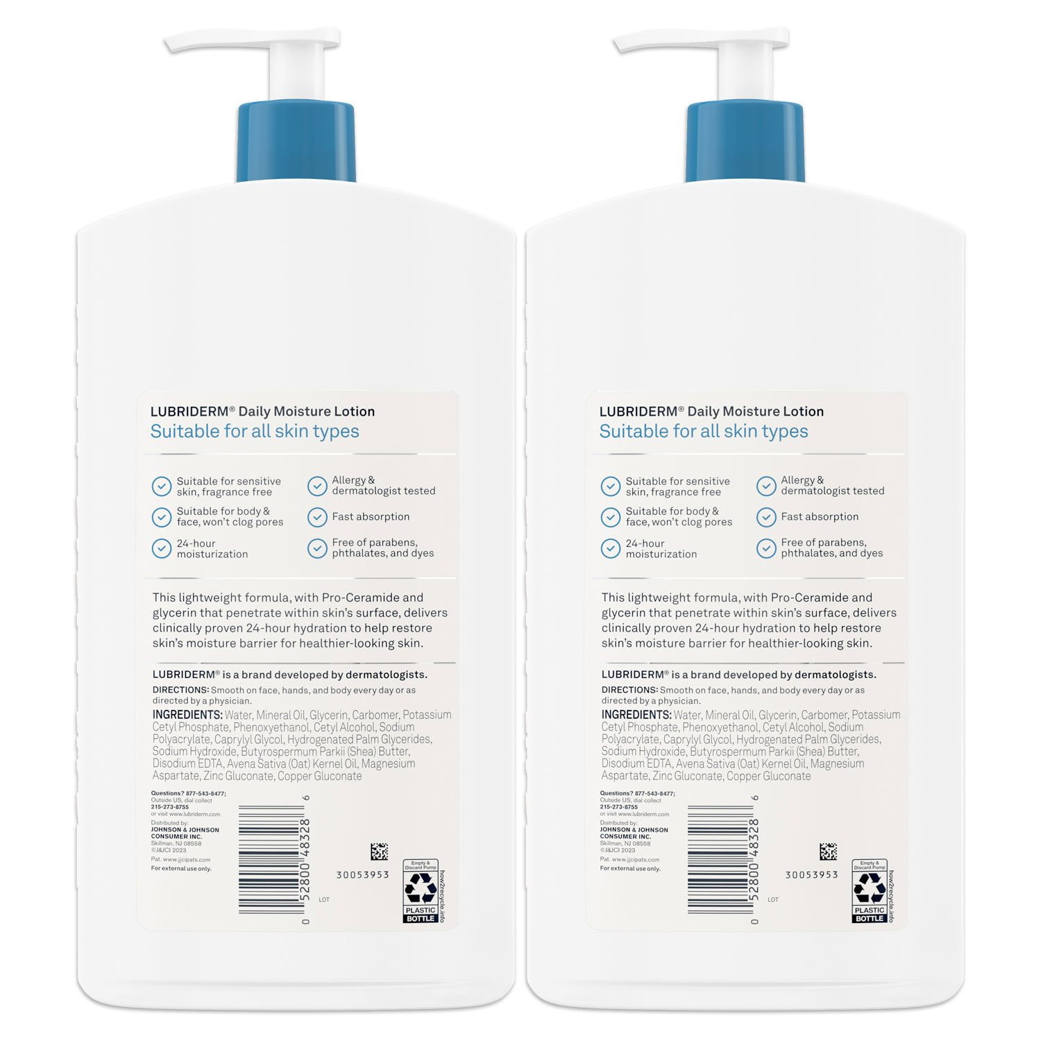 Lubriderm Daily Moisture Body Lotion, 24 fl. oz., 2 pk. - Image 2