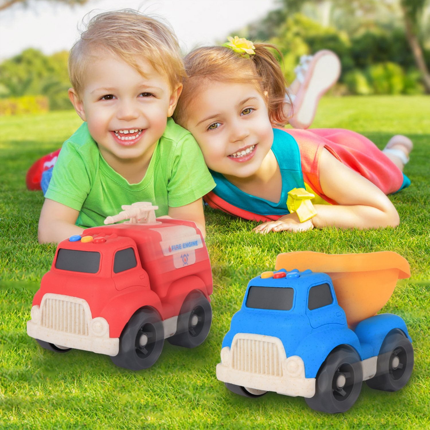 Member's Mark Wheat Straw Vehicles with Lights & Sounds, 4 pk. - Image 3