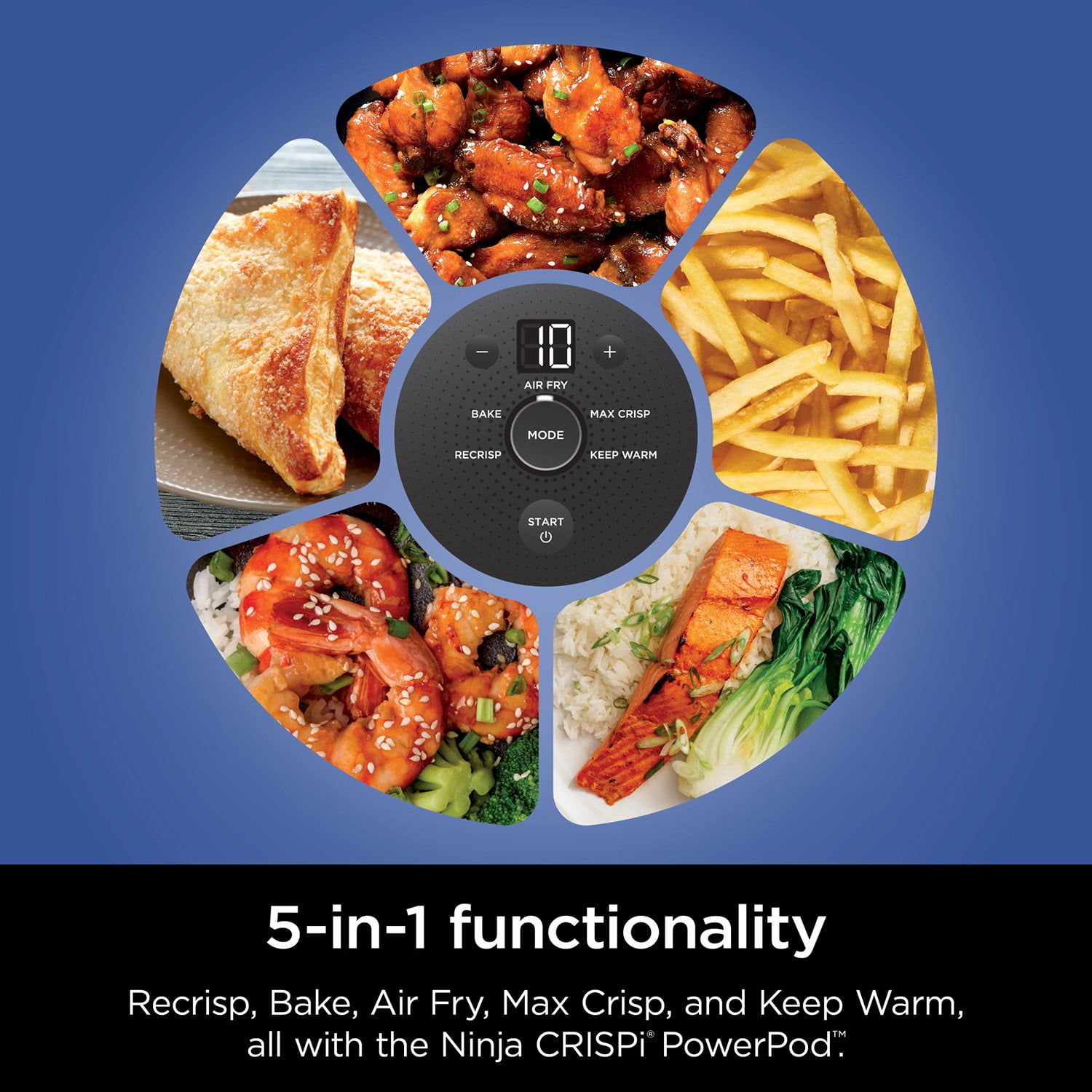 Ninja Crispi 5-in-1 Portable Glass Air Fryer Cooking System - Image 7