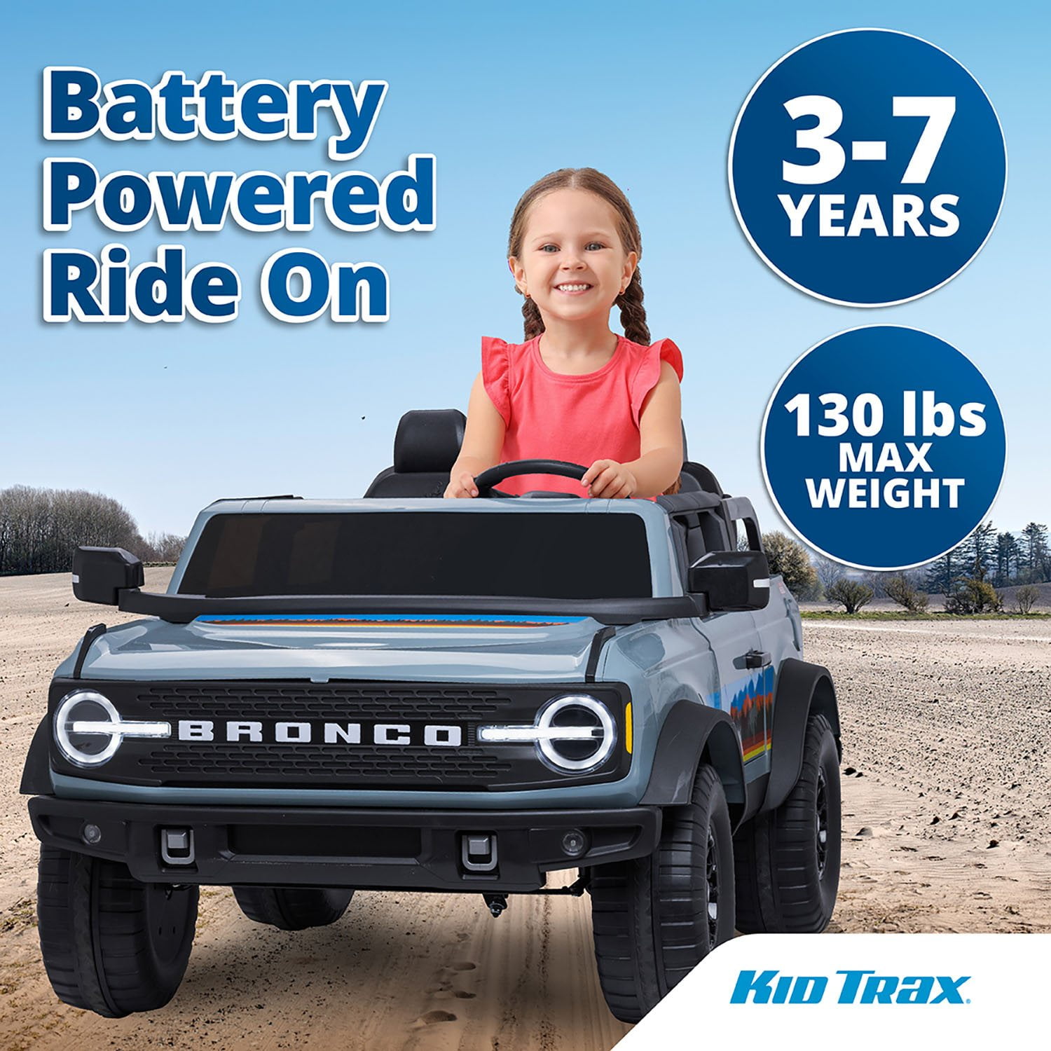 Kid Trax Ford Bronco 24V Two Seater Powered Ride-On - Image 4