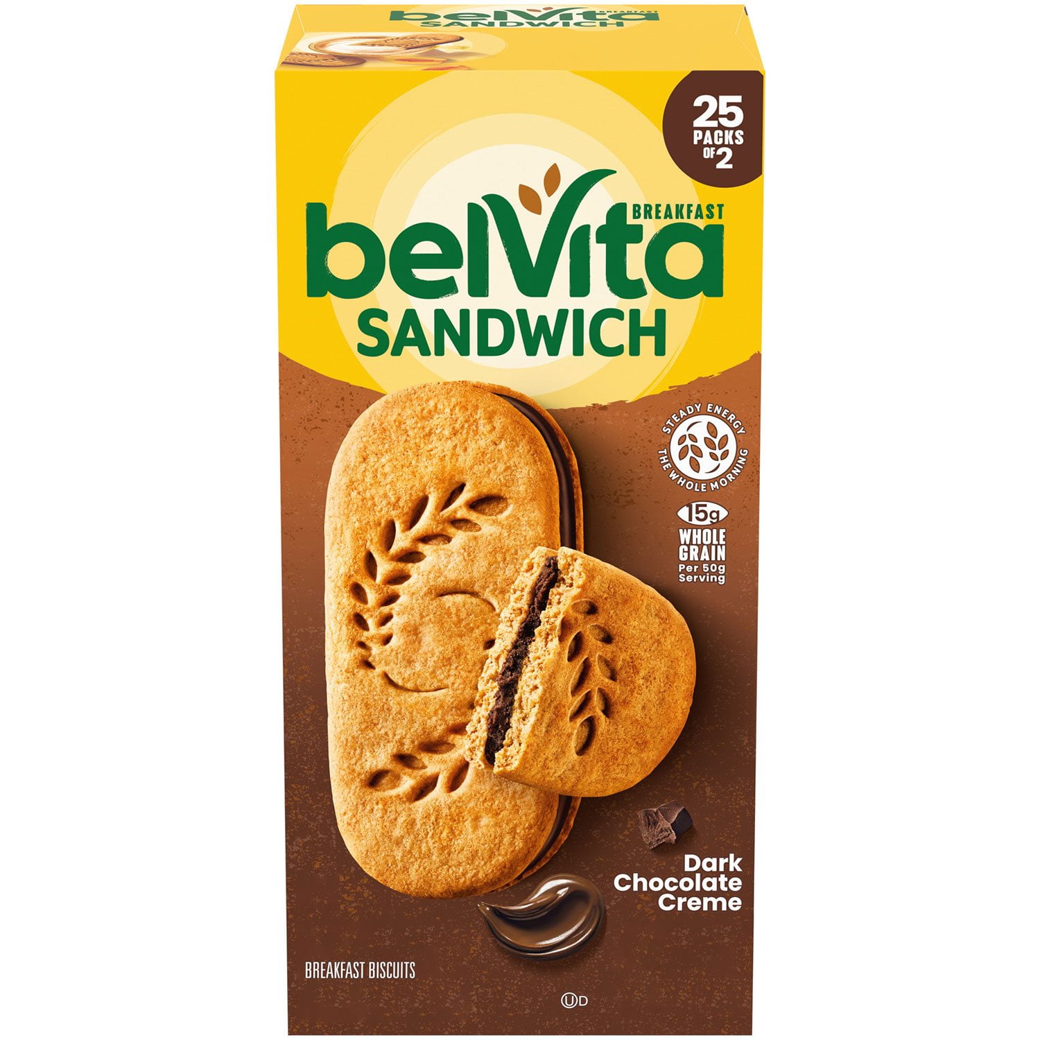 belVita Dark Chocolate Creme Breakfast Biscuits 25 pk.