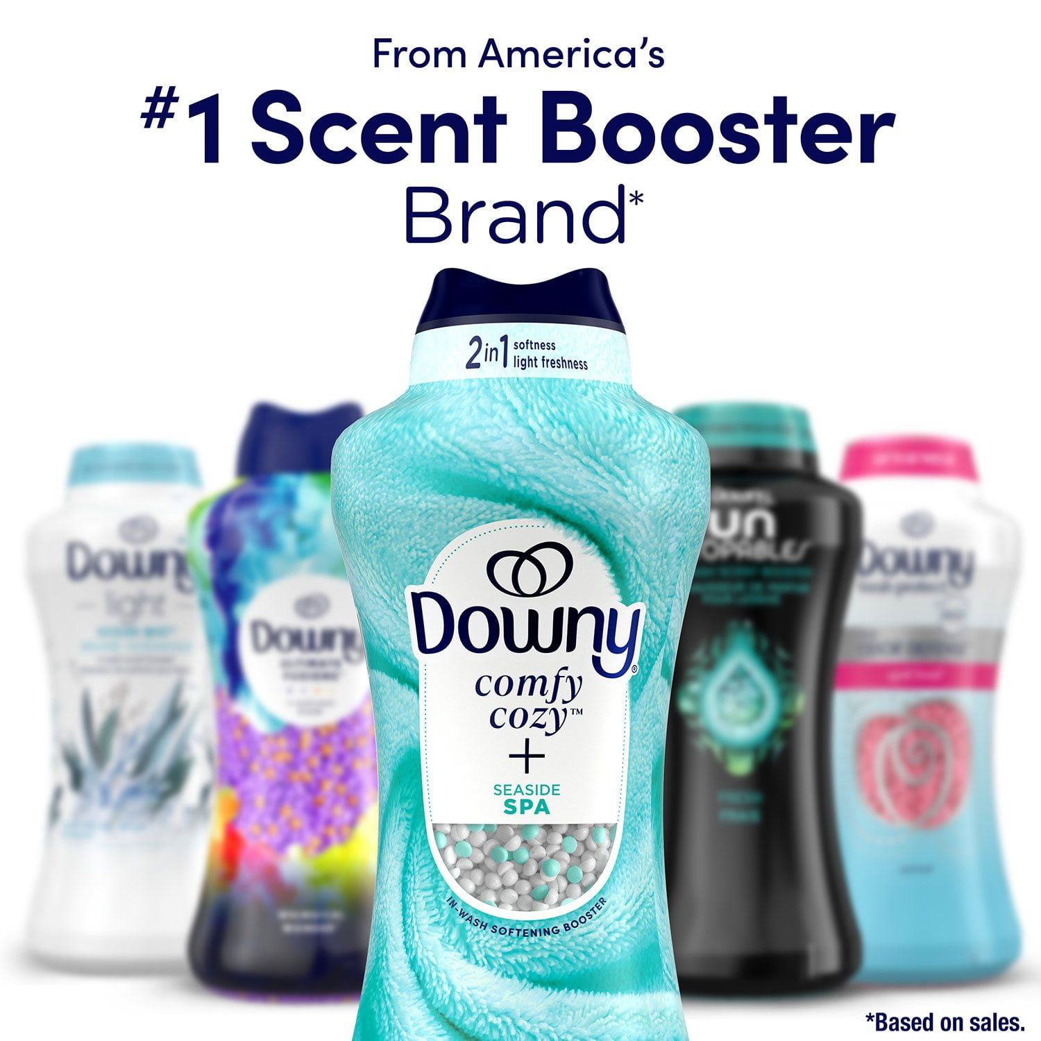 Downy Comfy Cozy In-Wash Laundry Scent Booster Beads, Seaside Spa Scent, 32.1 oz. - Image 6