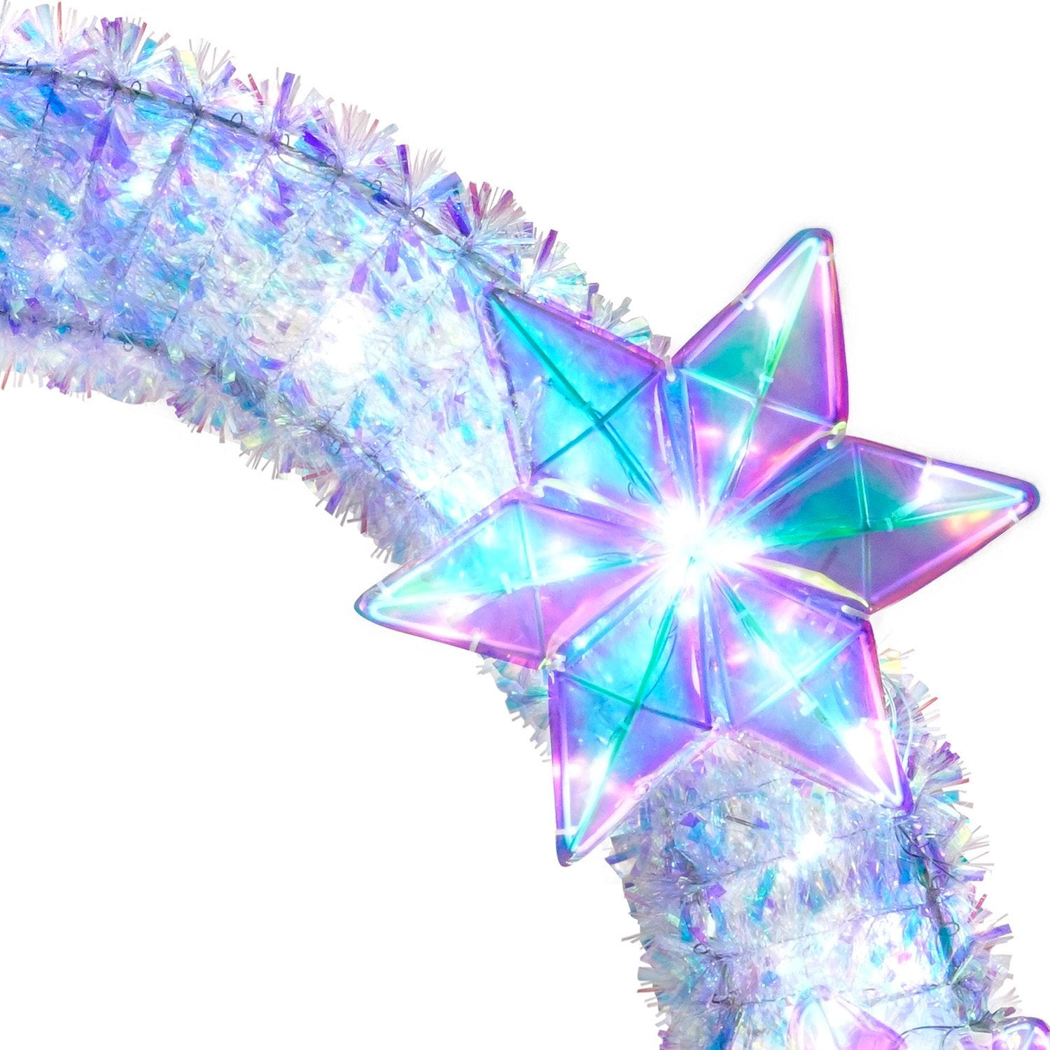 Member's Mark 48" Pre-Lit Iridescent Ornament Arch Décor - Image 6