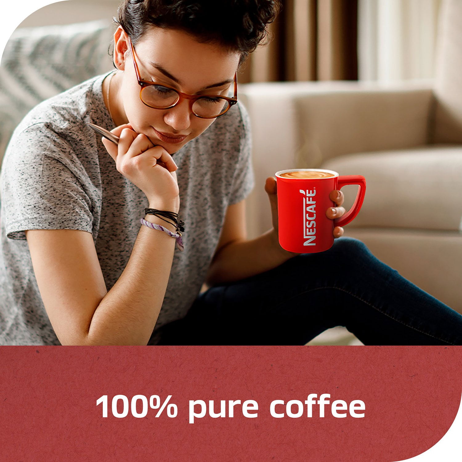 Nescafé Clasico Dark Roast Instant Coffee, 21 oz. - Image 6