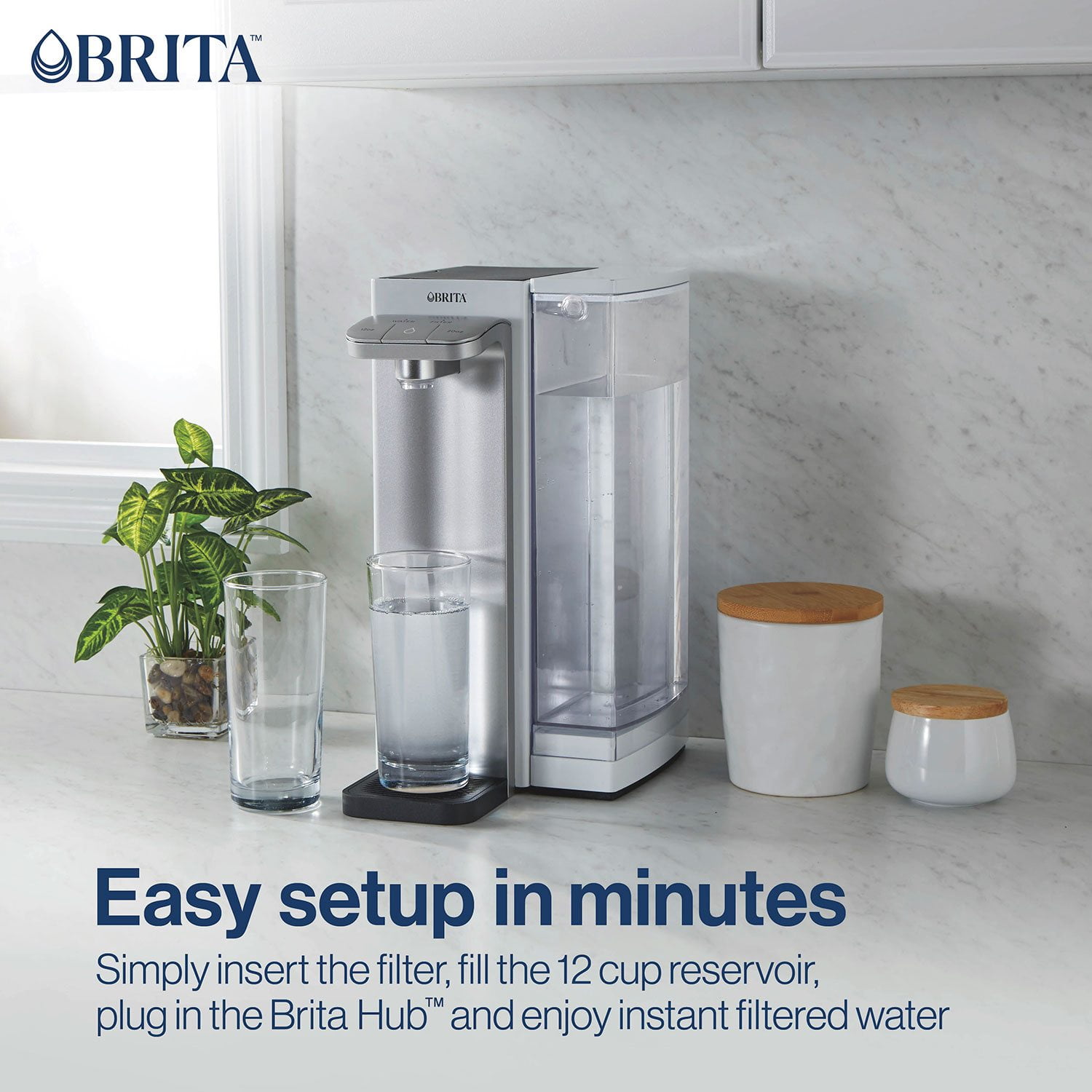 Brita Hub 12Cup Countertop Water Filtration Device with 2 Carbon Block Filters - Image 5