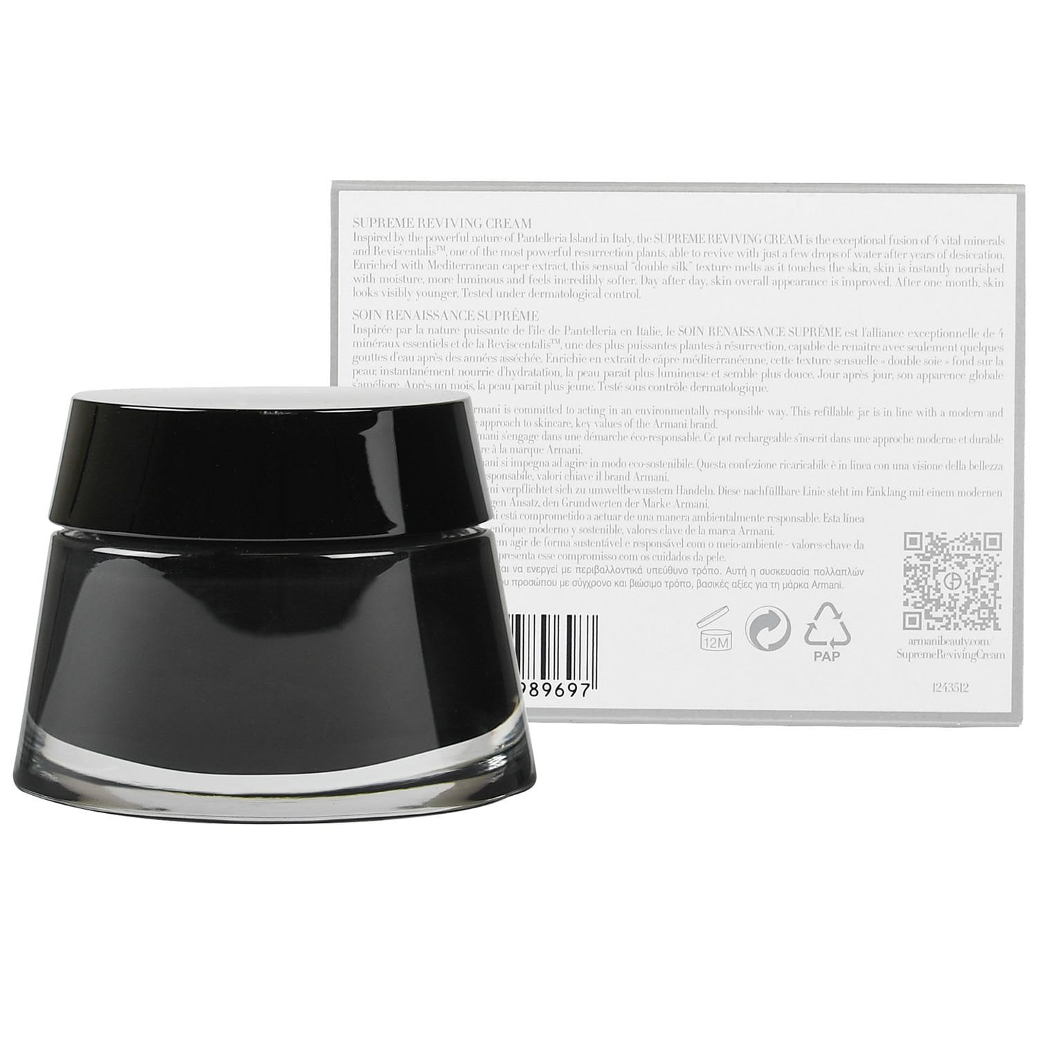 Giorgio Armani Crema Nera Supreme Reviving Cream, 1.69 fl. oz. - Image 4