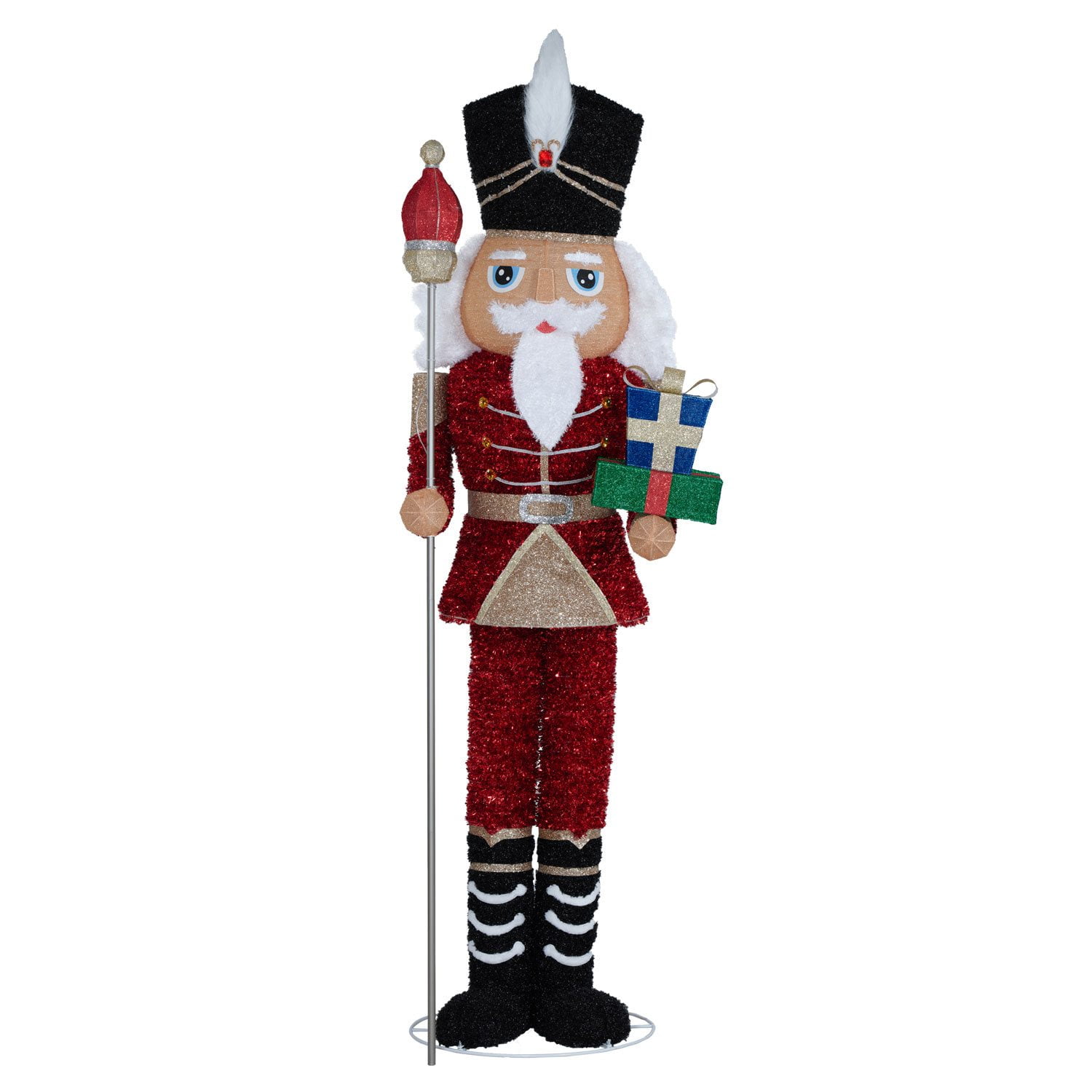 Member's Mark 8' Pre-Lit Pop-Up Twinkling Nutcracker - Image 4