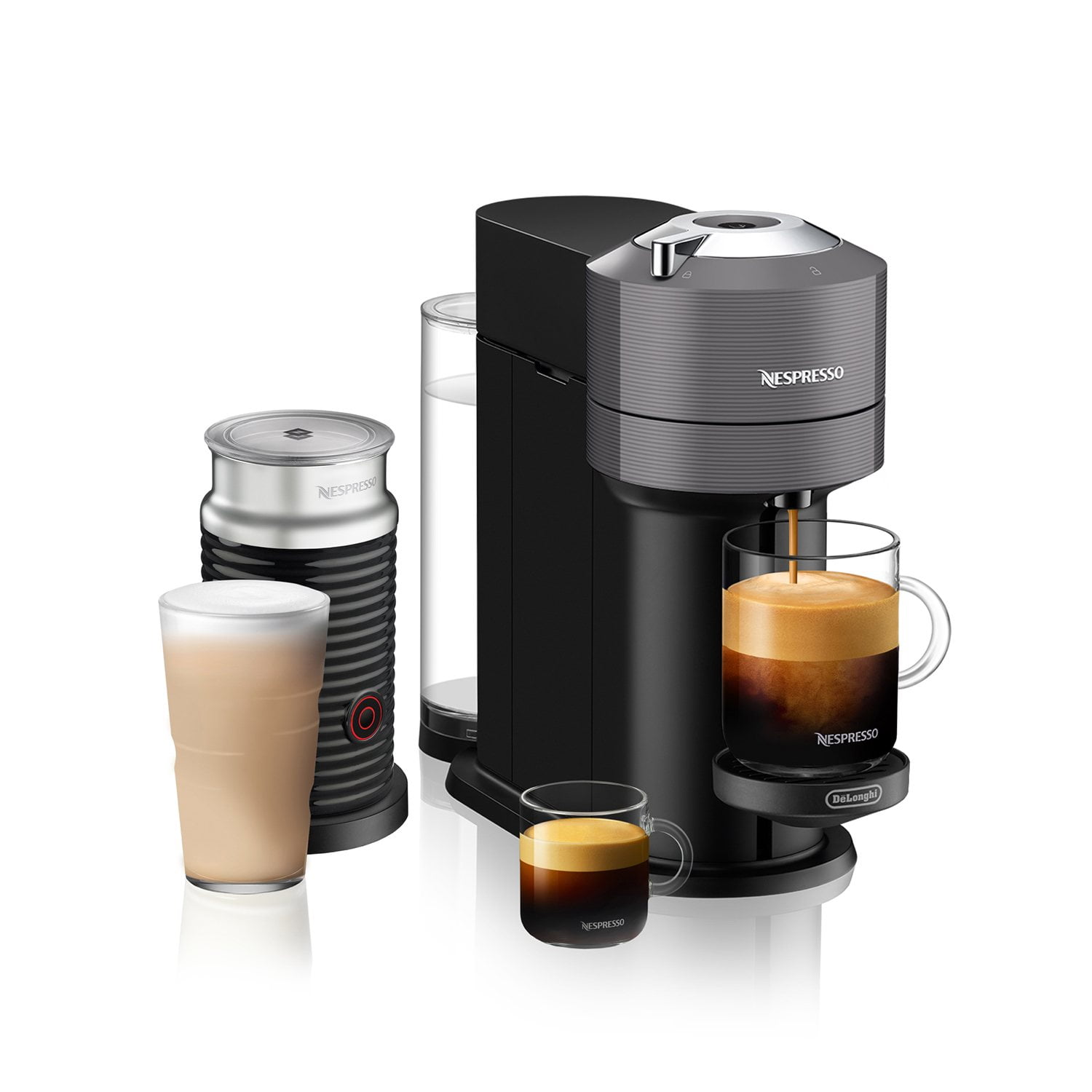 Nespresso Vertuo Next Deluxe by De’Longhi, Dark Grey with Milk Frother - Image 2