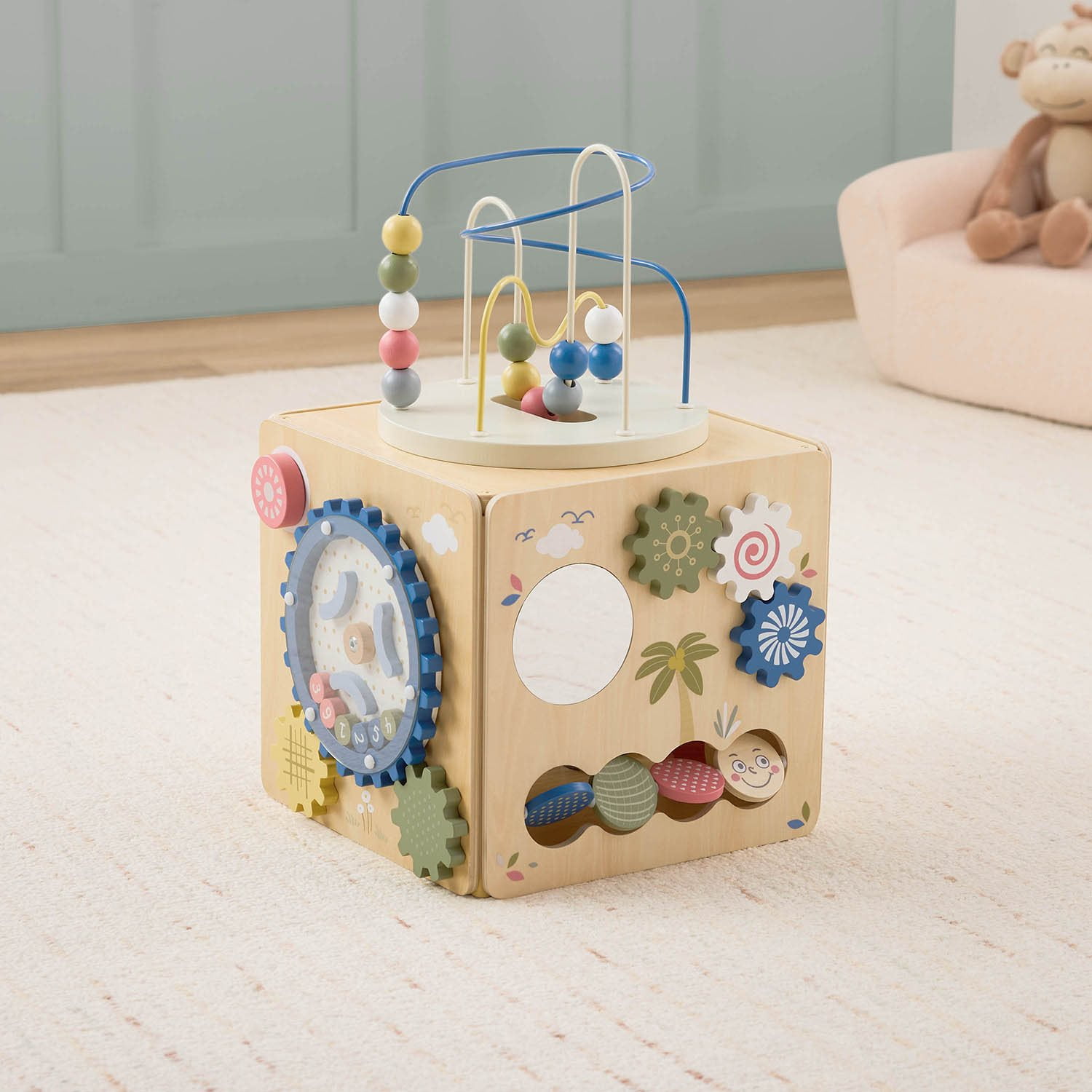 Member's Mark Large Wooden Activity Cube - Image 2