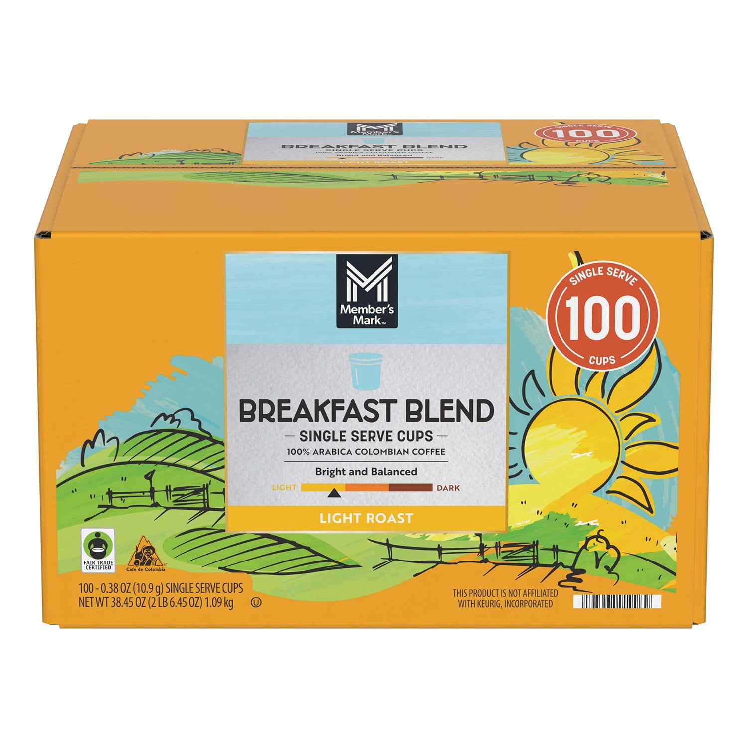 Member's Mark Breakfast Blend Light Roast Coffee Pods, 100 ct. - Image 4
