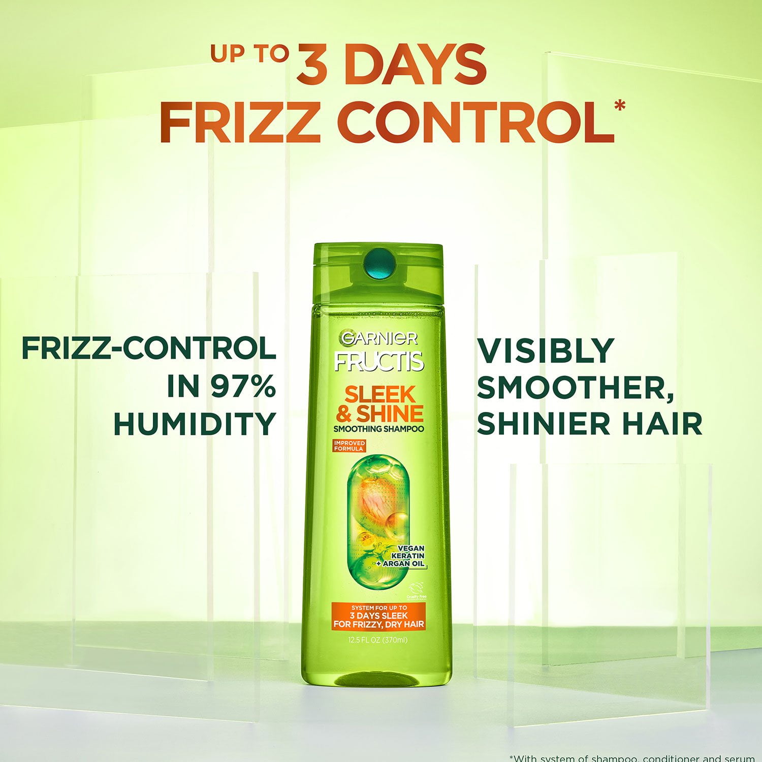 Garnier Fructis Sleek & Shine Shampoo & Conditioner, 40 fl. oz., 2 pk. - Image 11