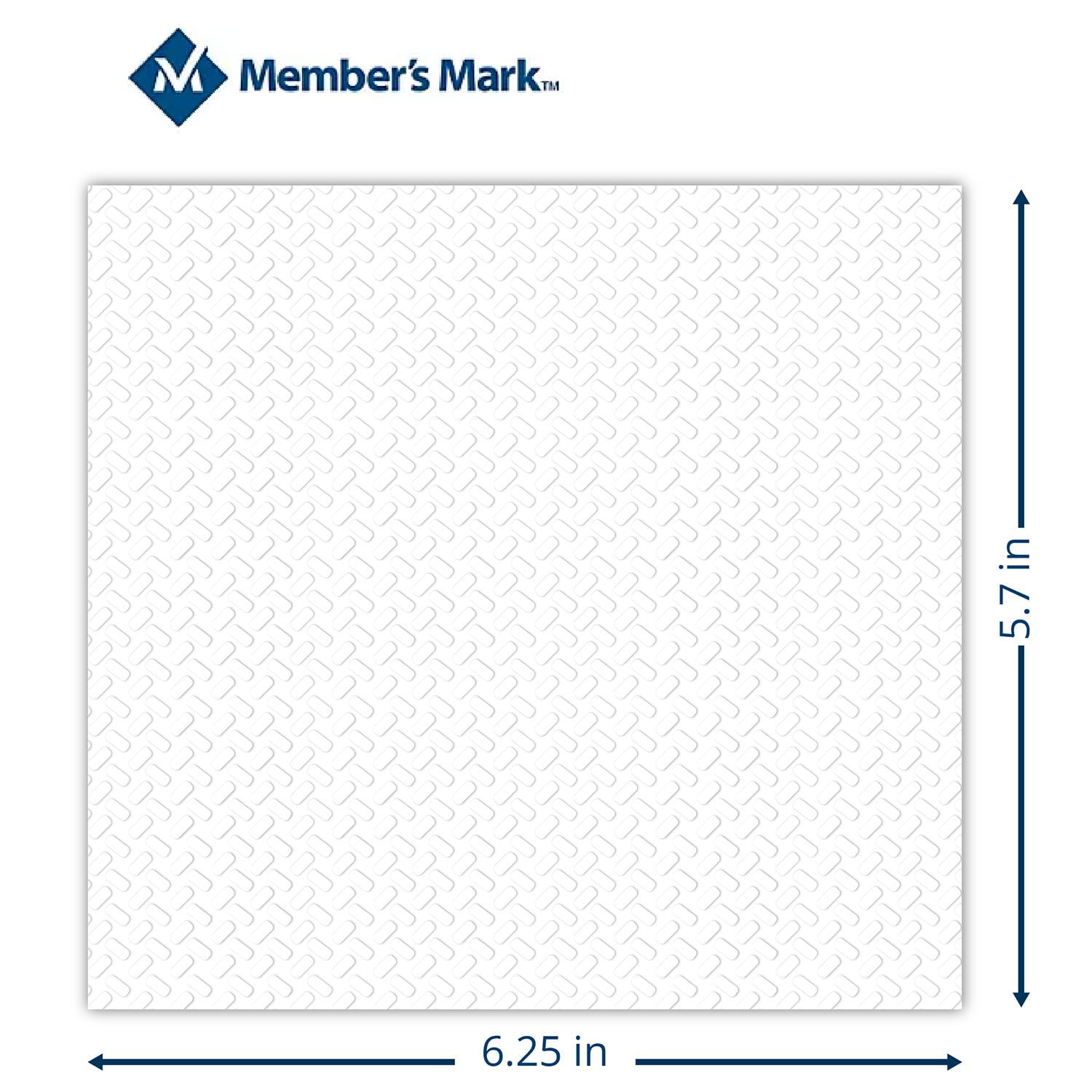 Member's Mark Everyday 1-Ply White Napkins 4 pks., 300 napkins/pk. - Image 3