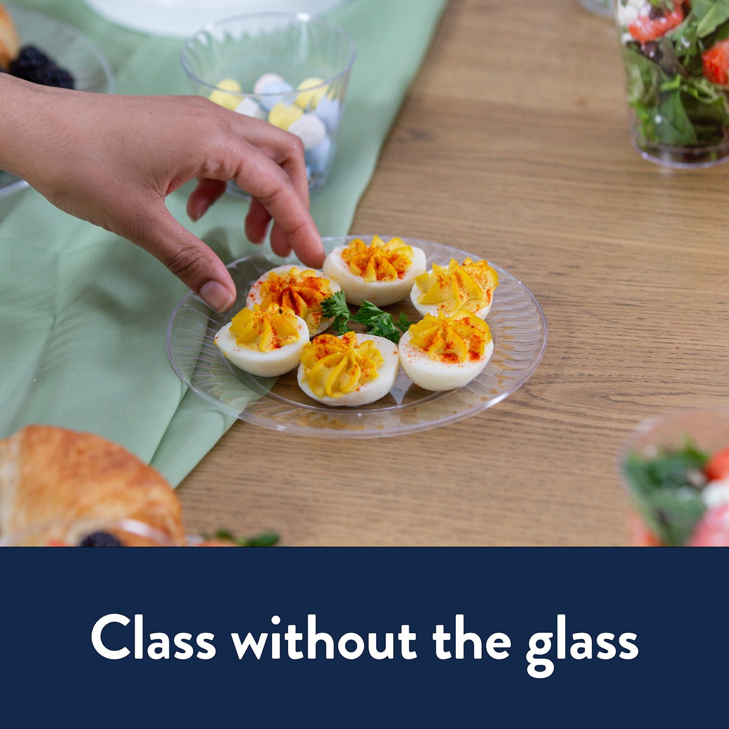 Chinet Crystal Clear Plastic Dessert Plate, 7" 150 ct. - Image 6