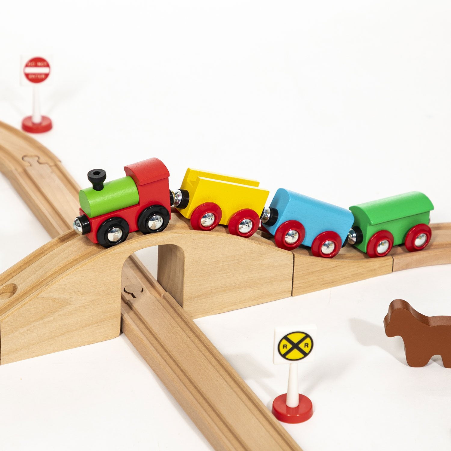 37 Piece Figure 8 Wooden Train Set - Image 3