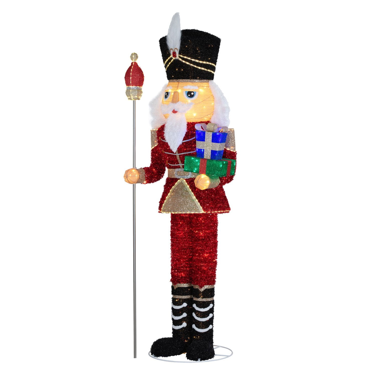 Member's Mark 8' Pre-Lit Pop-Up Twinkling Nutcracker - Image 5