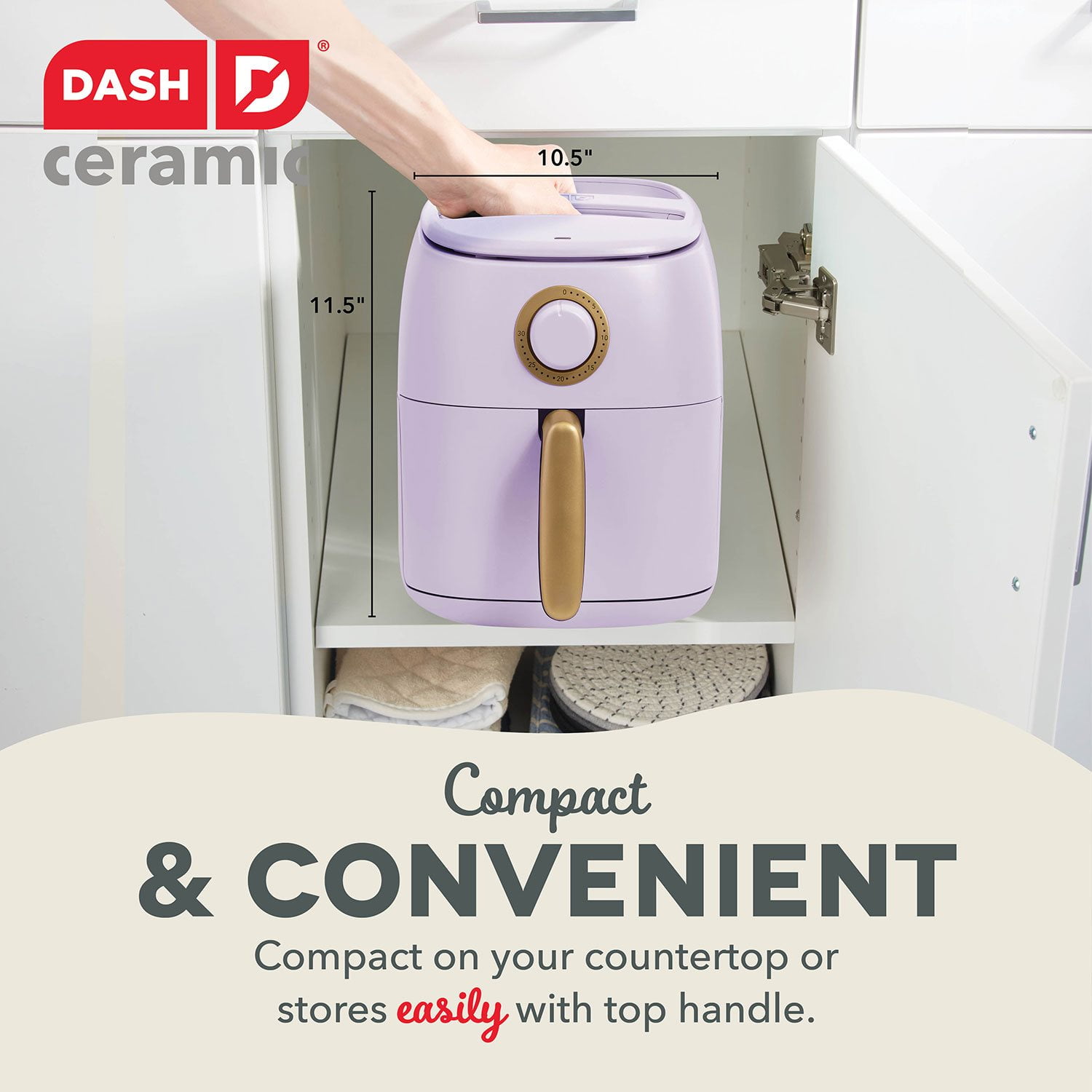 Dash Tasti-Crisp 2.6 Quart Ceramic Express Air Fryer - Image 5