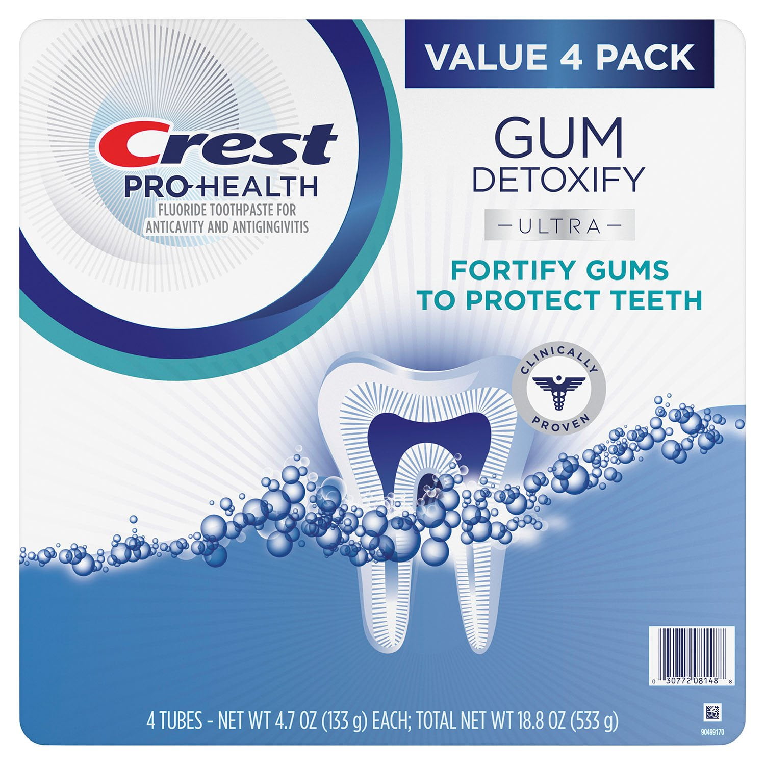 Crest Gum Detoxify Ultra Toothpaste, 4.7 oz., 4 pk. - Image 8