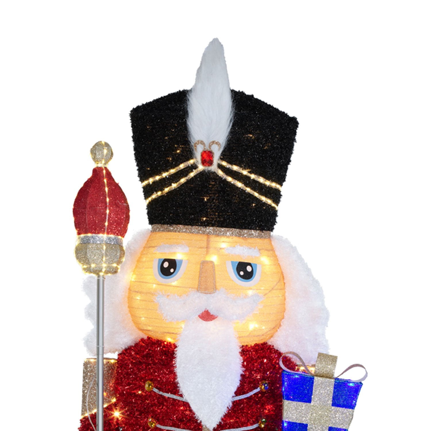 Member's Mark 8' Pre-Lit Pop-Up Twinkling Nutcracker - Image 2