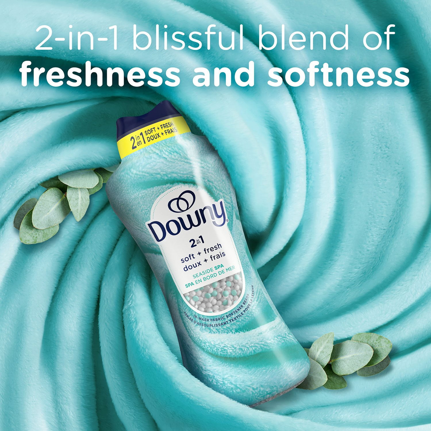 Downy Comfy Cozy In-Wash Laundry Scent Booster Beads, Seaside Spa Scent, 32.1 oz. - Image 7