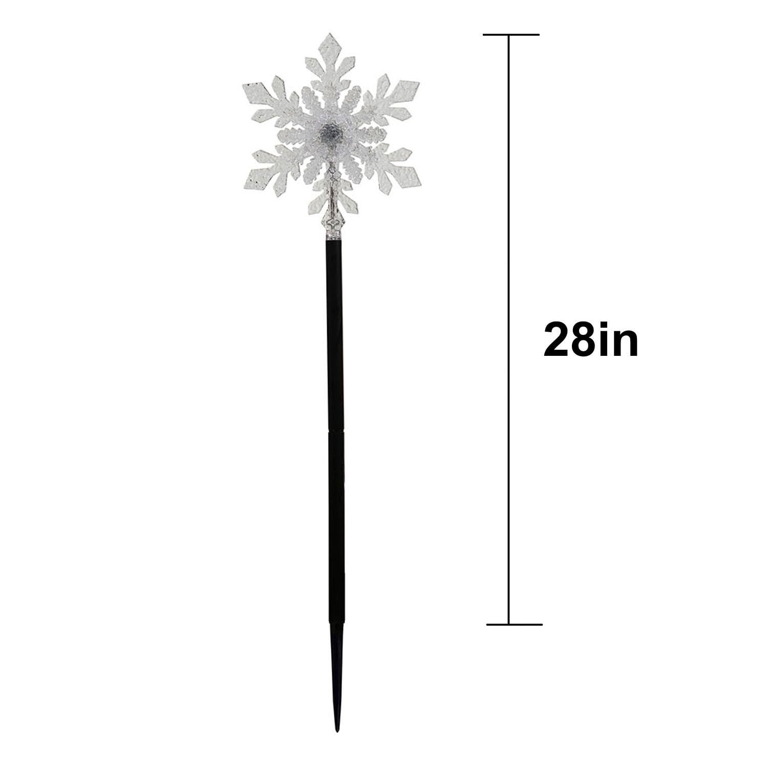 Member's Mark 5ct Snowflake Pathway LED Lights, 9' Lighted Length - Image 5