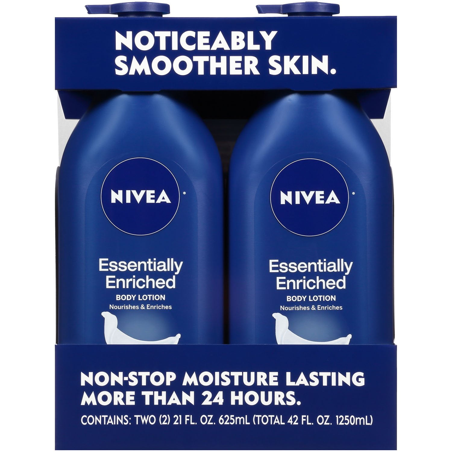 NIVEA Essentially Enriched Body Lotion, 21 fl. oz., 2 pk.