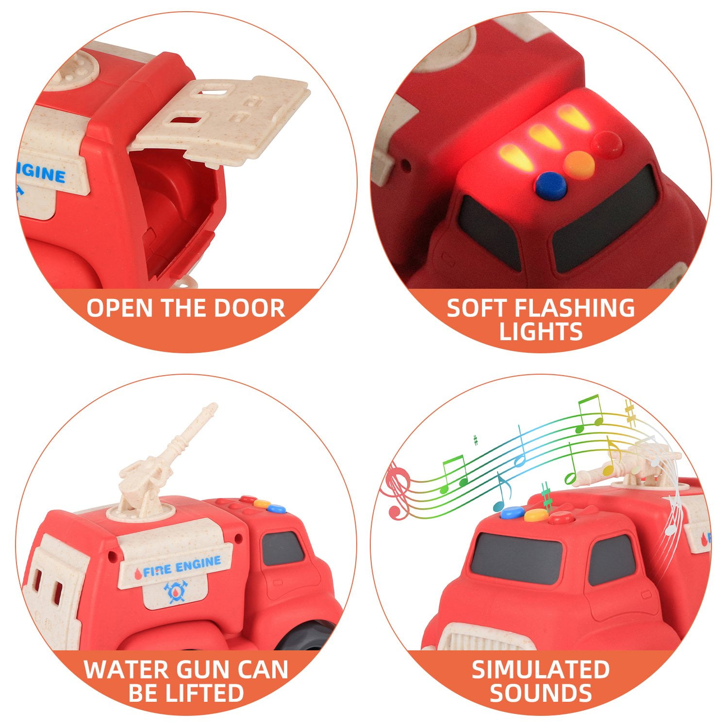 Member's Mark Wheat Straw Vehicles with Lights & Sounds, 4 pk. - Image 7