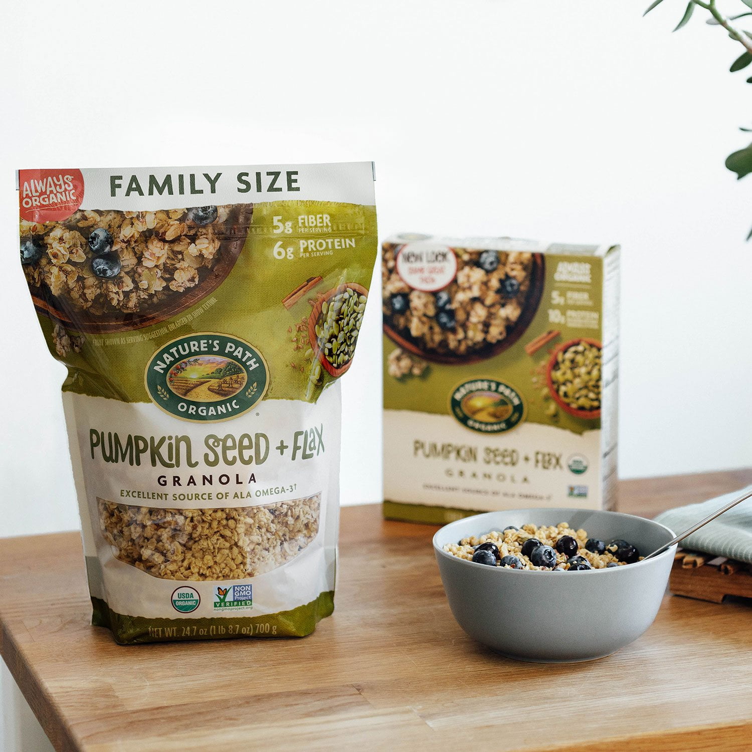 Nature's Path Organic Pumpkin Seed Plus Flax Granola, 35.3 oz. - Image 8