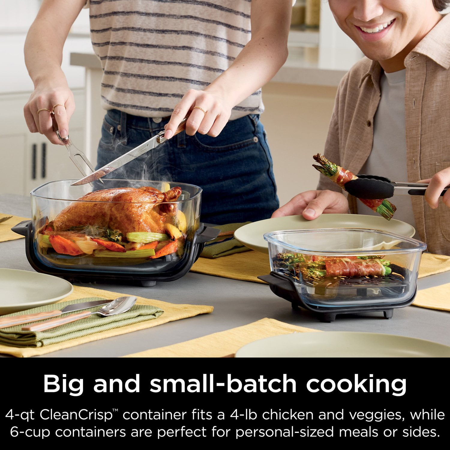 Ninja Crispi 5-in-1 Portable Glass Air Fryer Cooking System - Image 5