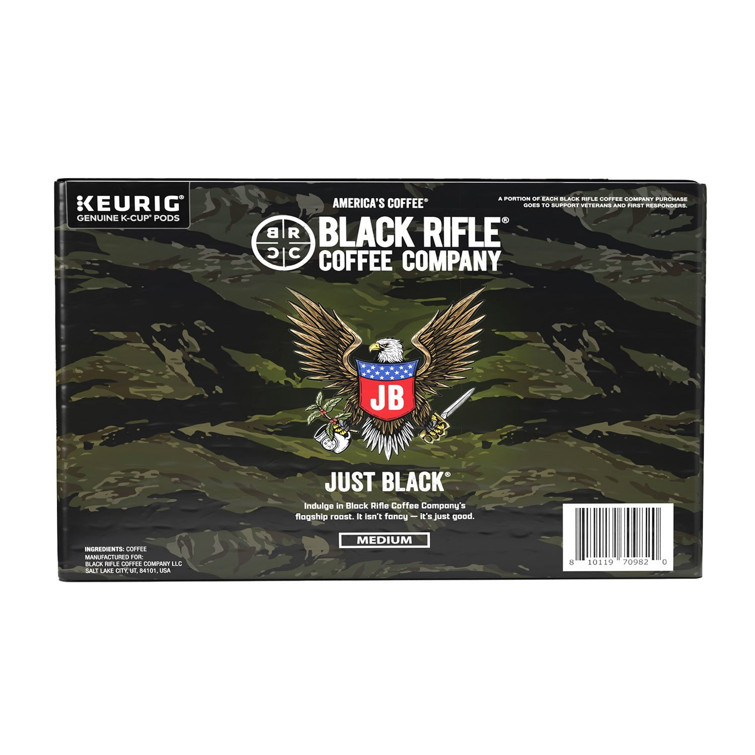 Black Rifle Coffee Company Just Black, Medium Roast K-Cup Coffee Pods, 75 ct. - Image 5