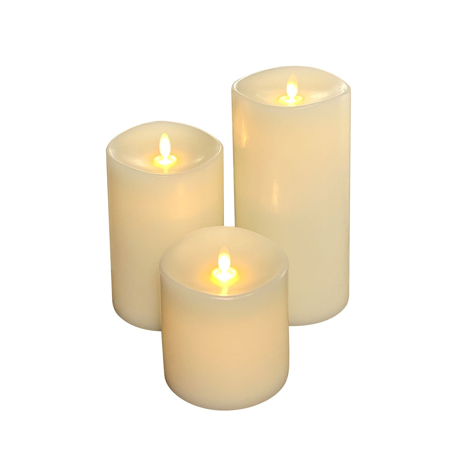 Member's Mark Flameless Moving LED Wax Candles, Set of 3 - Image 4