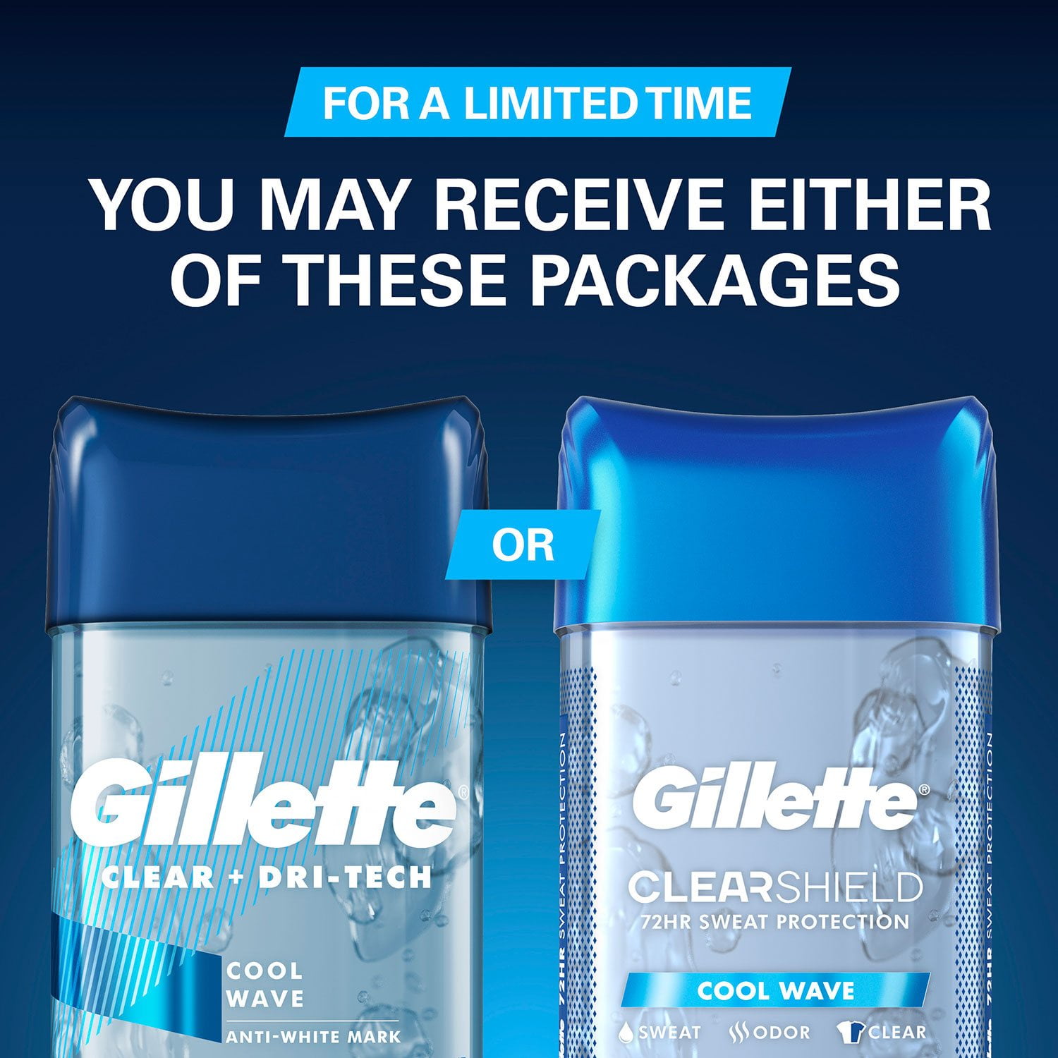 Gillette Cool Wave Clear Gel Men's Antiperspirant and Deodorant, 3.8 oz., 5 pk. - Image 7