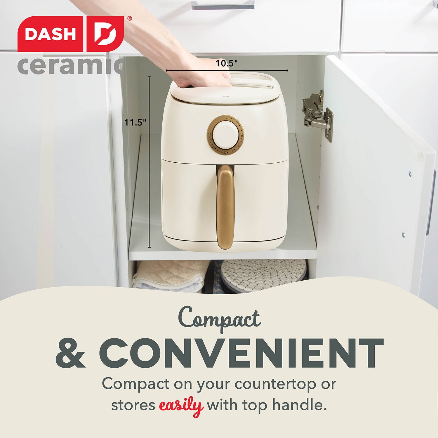 Dash Tasti-Crisp 2.6 Quart Ceramic Express Air Fryer - Image 5